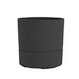 EDA - Pot de fleurs rond Aquaduo de 28,5 cm gris anthracite - vignette