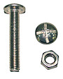 COTEKA - x26 boulons poêlier acier zingué 6x70mm - vignette