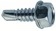 COTEKA - 12 vis tôle autoforeuse tête hexagonale acier zingué 4.8x25mm - vignette