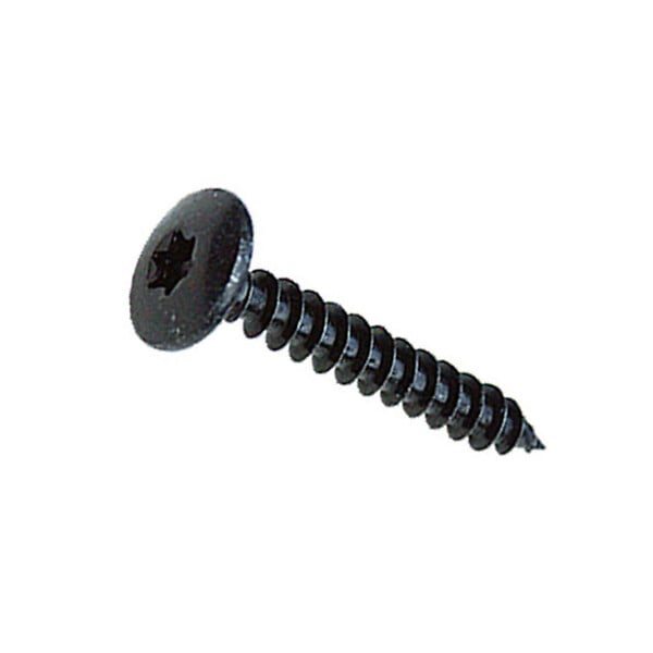 COTEKA - Vis penture torx acier zingué noir - 7x40mm - x6 - large