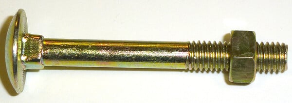 COTEKA - 6 boulons TRCC penture acier bichro 7x70mm - large