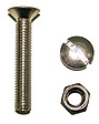 COTEKA - 20 boulons tête fraisée fendue inox A4 4x30mm - vignette