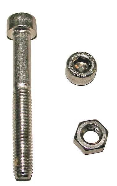 COTEKA - 4 boulons tête cylindrique fendue inox A4 8x30mm - large