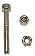 COTEKA - 4 boulons tête cylindrique fendue inox A4 8x30mm - vignette