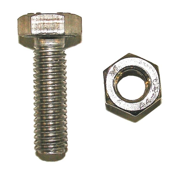 COTEKA - 3 boulons tête hexagonale inox A4 8x40mm - large