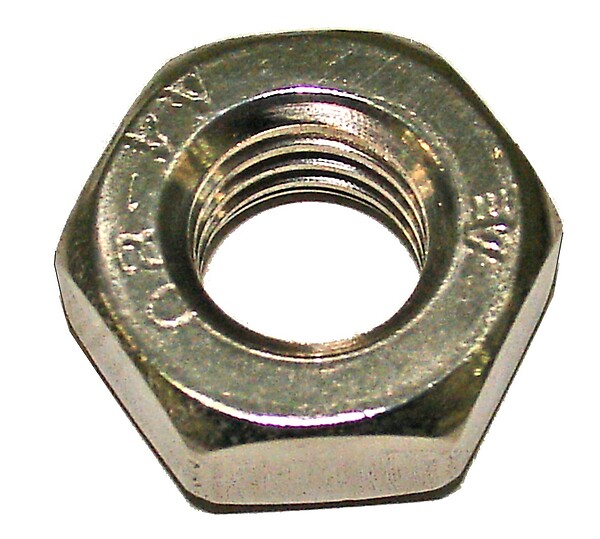 COTEKA - 7 écrous hexagonaux inox A4 6mm - large
