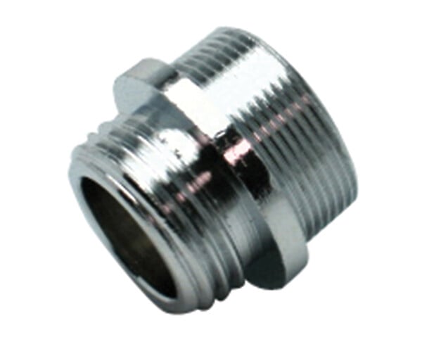 ECOUL - Adaptateur bec mâle - Chromé - 20x27mm / 22x100mm - large
