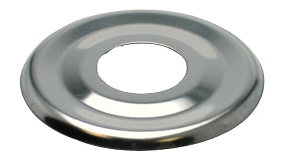 ECOUL - Rosaces plates chromées D.57mm - Lot de 2 - Raccord 1/2" - large