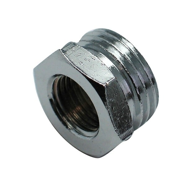 ECOUL - Réduction chromée brut externe M. 15x21mm F. 5x10mm - large