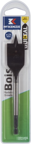MC KENZIE - Mèche plate bois - 28x152 mm - large