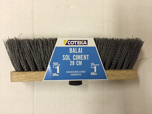 COTEKA - Balai sol ciment 29cm - large