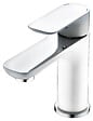 PERFECTLINE - Mitigeur lavabo blanc-chrome à économie d'eau Snow - vignette