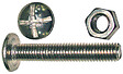 COTEKA - Boulons poêlier acier zingué 4x16mm - x100 - vignette