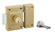 COTEKA - Verrou cambre 4 goupilles double cylindre 21x40mm 3 clés - vignette