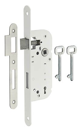 COTEKA - Serrure encastrer axe 40mm 3 gorges réversibles 2 clés - large