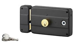 COTEKA - Serrure double cylindre 140x90mm cylindre 45mm fouillot gauche - large