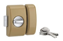 COTEKA - Verrou capot bouton cylindre 23x45mm 4 clés réversibles - large