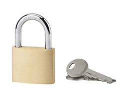 COTEKA - Cadenas laiton 40mm anse acier 2 clés - large