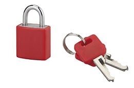 COTEKA - Cadenas aluminium color 20mm anse acier 2 clés - large