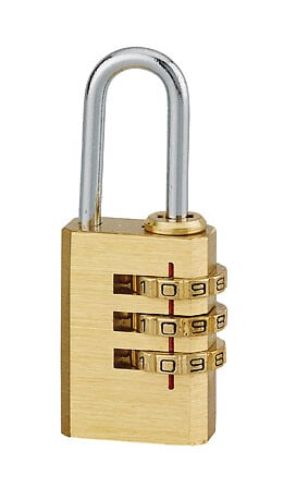 COTEKA - Cadenas laiton 20mm anse acier combinaison modifiable - large