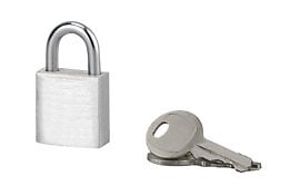 COTEKA - Cadenas aluminium 20mm anse acier 2 clés - large