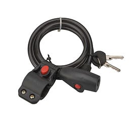 COTEKA - Antivol câble acier gaine diamètre 8mm longueur 1.50m - large