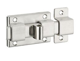 COTEKA - Targette inox pêne plat 65mm - large