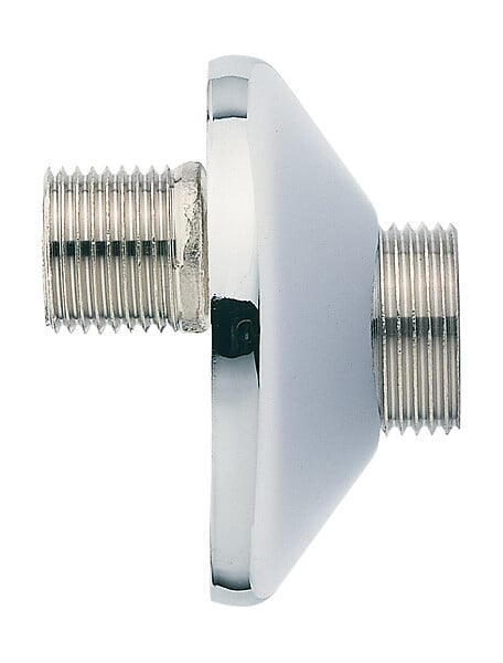 ECOUL - Raccord décalé de 10mm M15x21 - M20x27 avec rosace - large