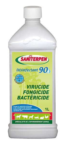 SANITERPEN - Désinfectant concentré pour élevages - Saniterpen 90 - 1L - large