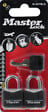 MASTER LOCK - Cadenas à clé aluminium noir 20mm anse d.3xh.11mm 3 goupilles - vignette