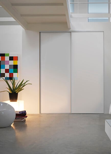 OPTIMUM - Porte de placard pack 2 vantaux - Blanc - 180x250cm - large