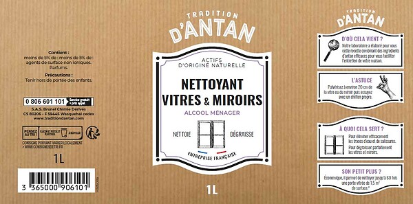 TRADITION - Nettoyant vitres tradition d'antan 1litre - large