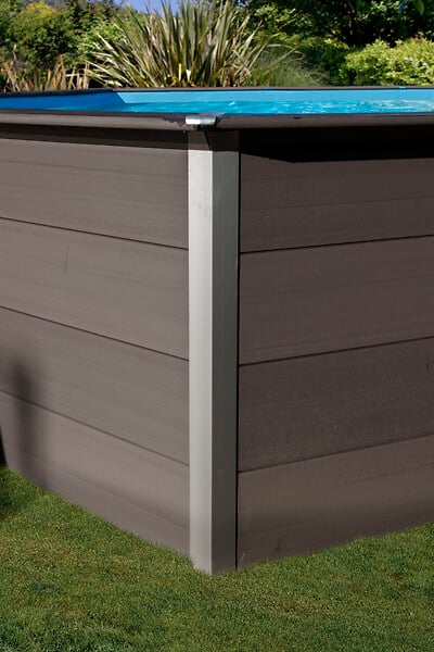 GRE - Piscine ovale composite 6,64m x 3,86m x H.1,54m - large