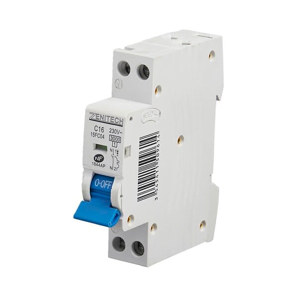 ZENITECH - Disjoncteur phase sans neutre - 16A - large