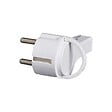 ZENITECH - Fiche électrique mâle 2P+T extraplate - Blanc - 16A - vignette