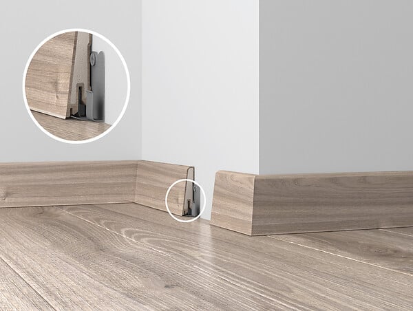 SMARTFLOOR - Plinthe PVC - Cambridge - Bois Naturel - 250cm - large