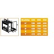 SUPRA - Insert À Bois 6kw Noir - 634 - vignette