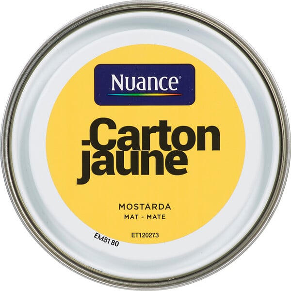 NUANCE - Peinture MonoCrème - Carton jaune - Mat - 0,5L - large