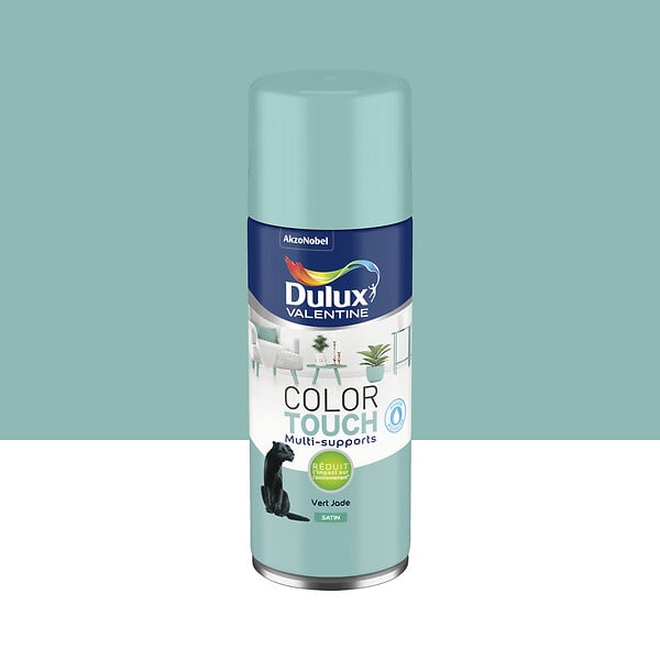 DULUX VALENTINE - Aérosol Color Touch - Vert Jade - Satin - 400ml - large