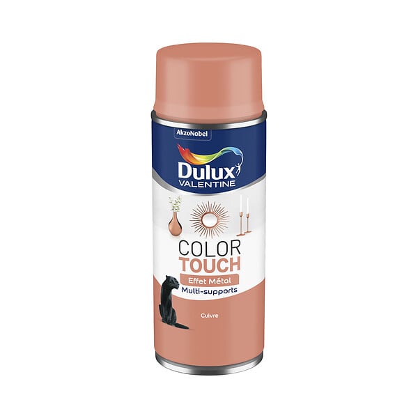 DULUX VALENTINE - Bombe de peinture multi-supports Color Touch - Cuivre - 400ml - large