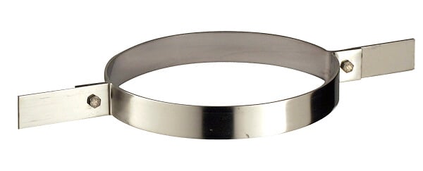 DISTRIWEST - Collier de fixation haute - Inox - D15cm - large