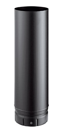 DISTRIWEST - Tuyau émaillé - Noir - L50xD15cm - large