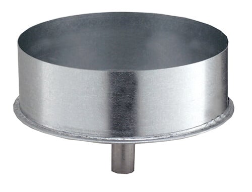 DISTRIWEST - Cône de purge aluminium - Diam.153mm - large