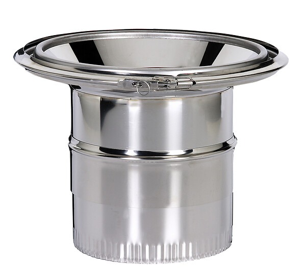 DISTRIWEST - Raccord haut pour conduit émaillé diamètres 230-180mm - large