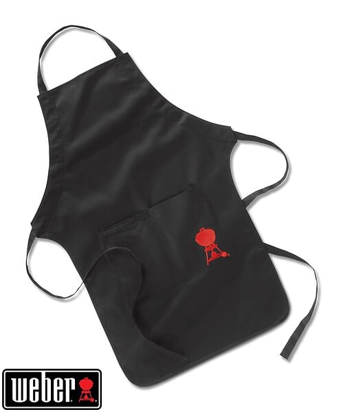WEBER - Tablier - noir, sangle ajustable - large