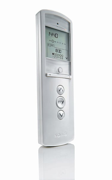 SOMFY - Télécommande programmable 6 canaux - Somfy Telis 6 Chronis RTS - Blanc - Portée 200m - large