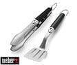 WEBER - Kit d'ustensiles Premium - format compact, 2 pièces, acier inoxydable - vignette