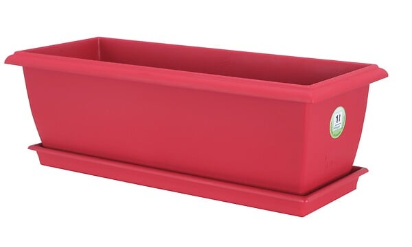 RIVIERA - Jardinière Evolution 40 rouge - large
