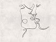 AS CREATION - Papier peint panoramique Cocteau noir-blanc - L.3.71xH.2.80m - vignette