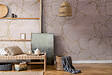 AS CREATION - Papier peint panoramique feuilles dorées - Rose - 159x280cm - vignette
